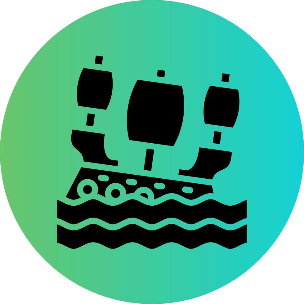 Shipwreck Vector Icon Design