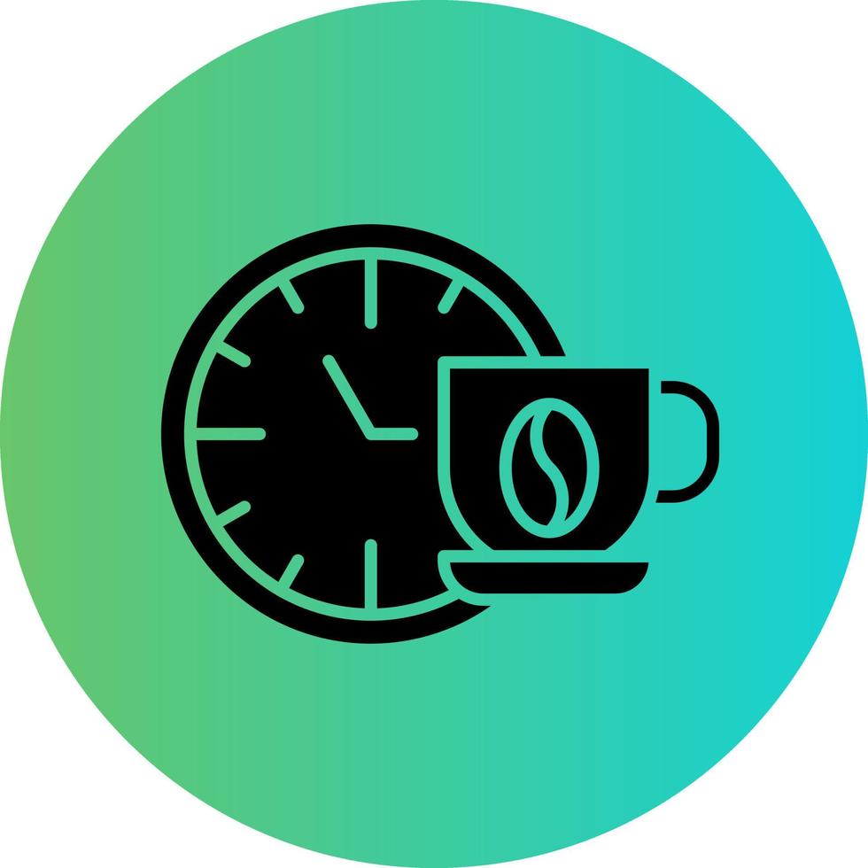 Coffee Time Vector Icon Design