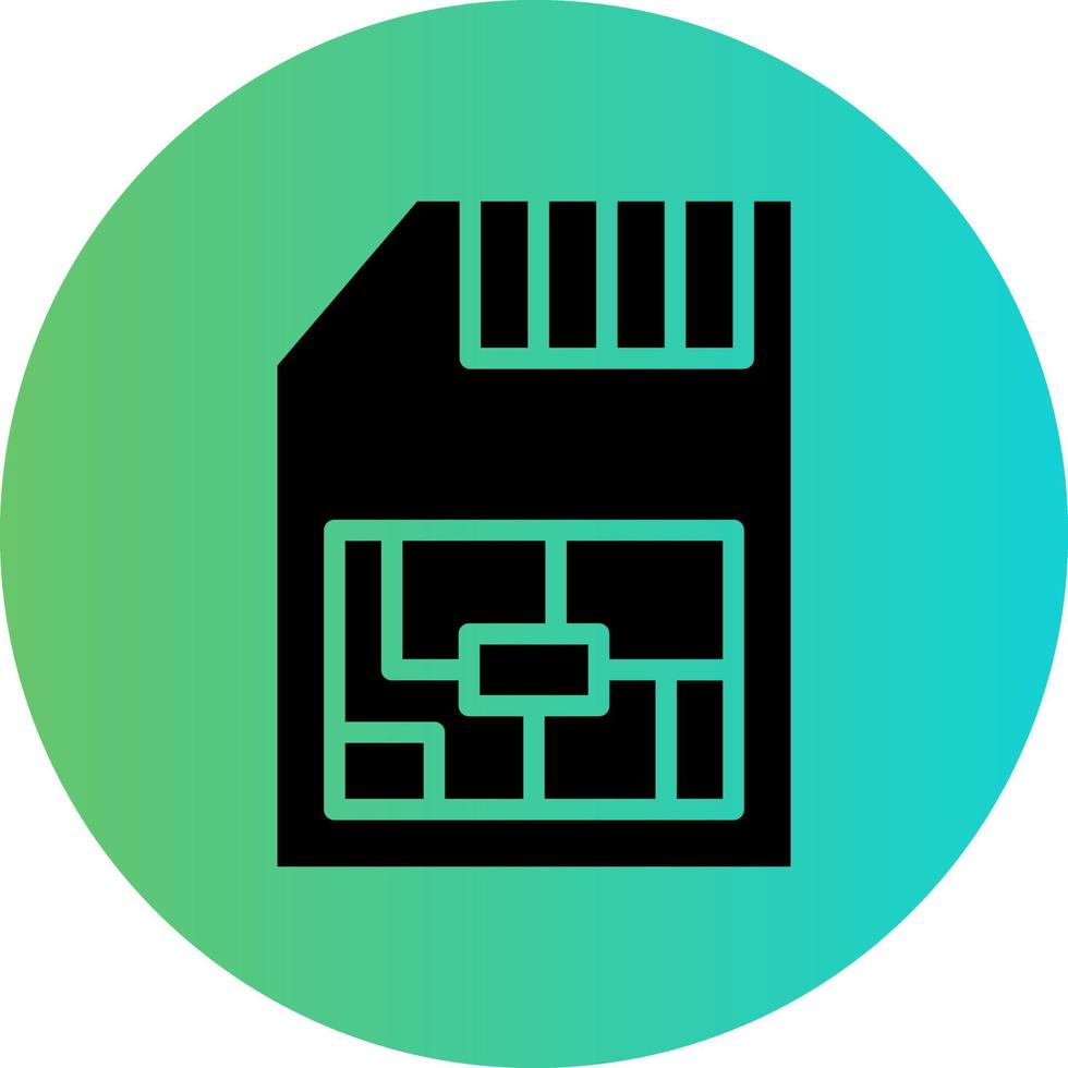 Sim Card Vector Icon Design