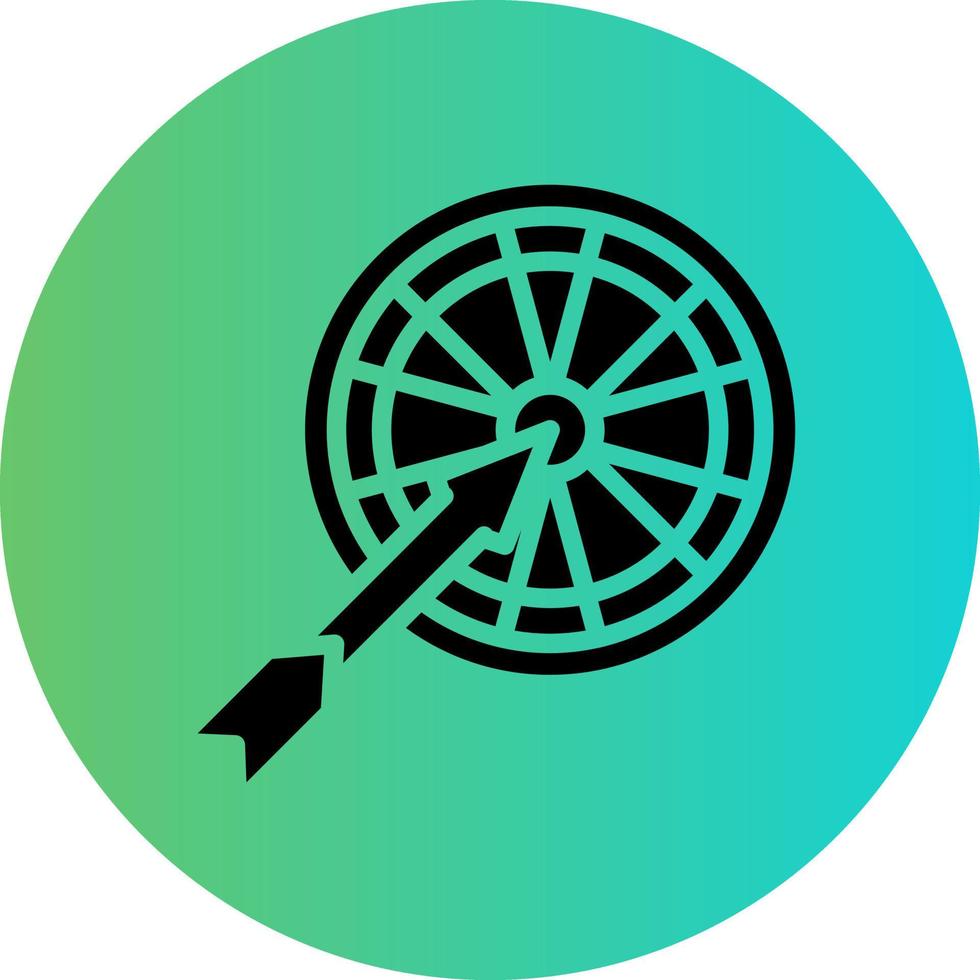 Dartboard Vector Icon Design