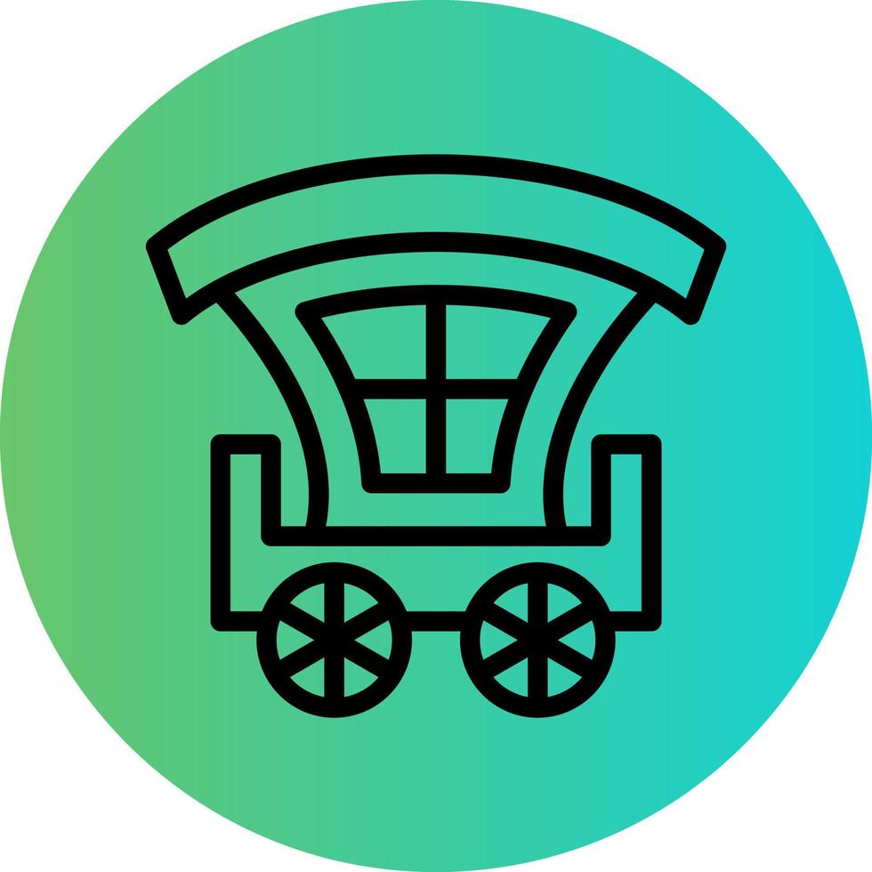 Carriage Vector Icon Design