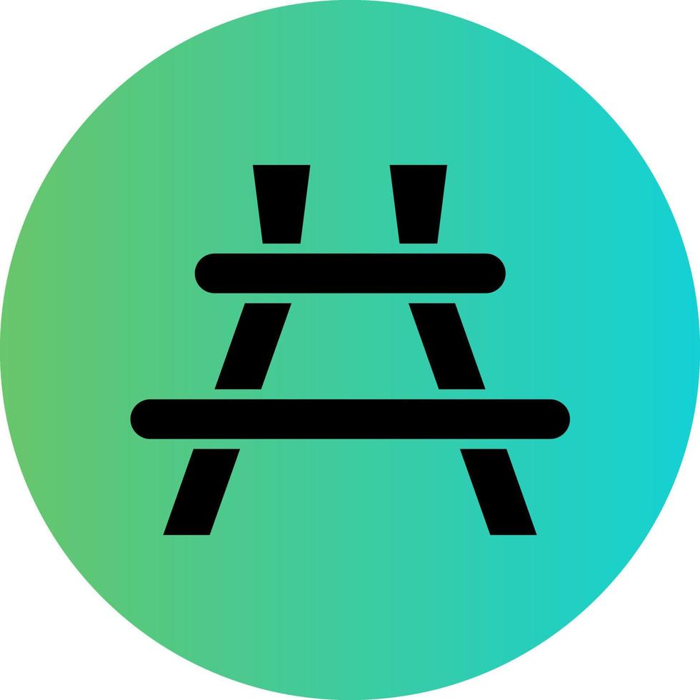 Picnic Table Vector Icon Design