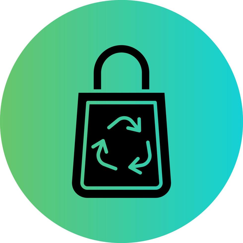 Recycle Bag Vector Icon Design