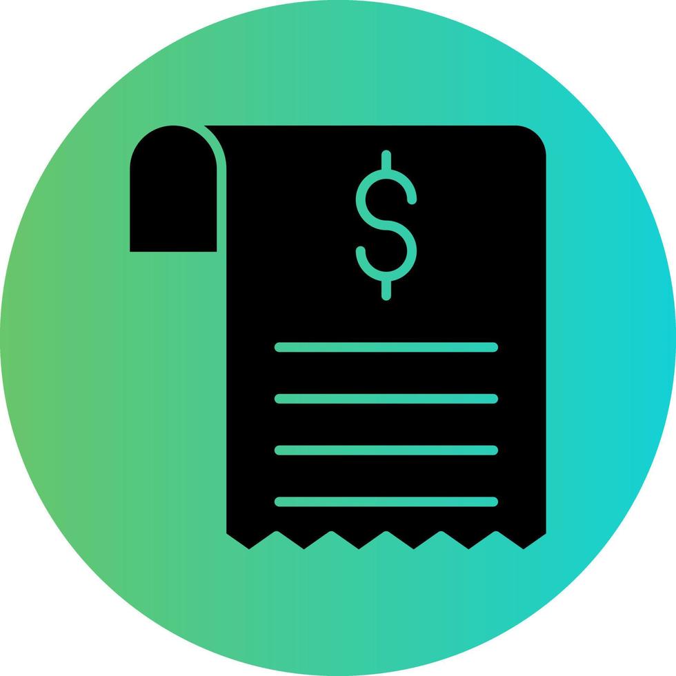 Receipt Vector Icon Design