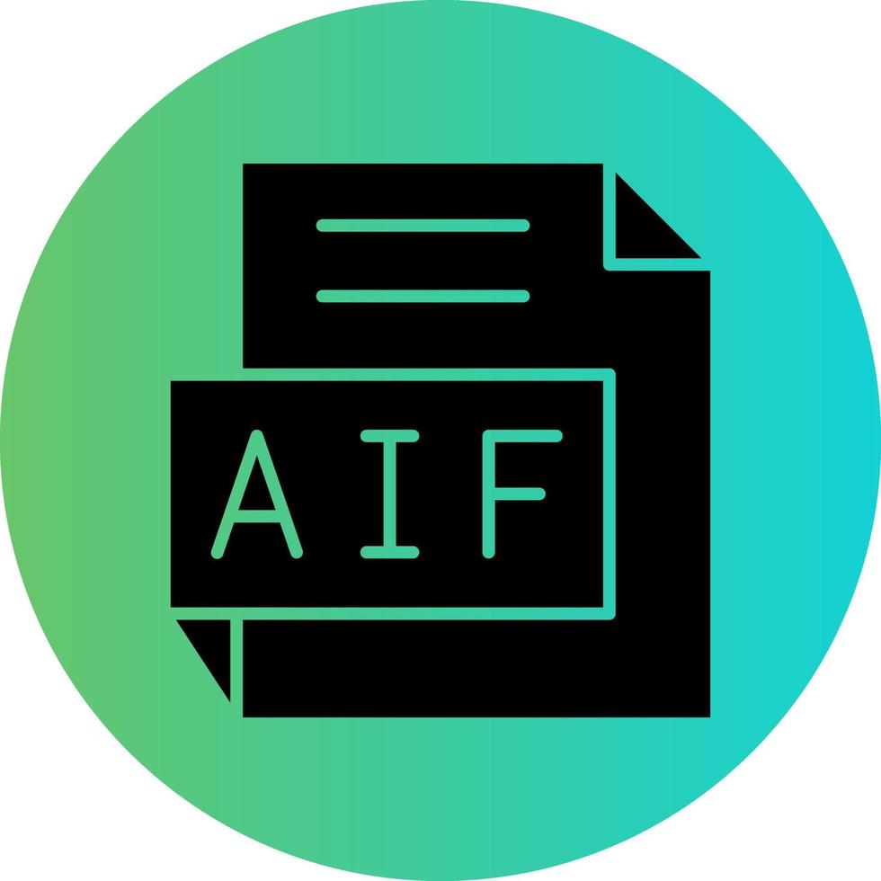 aif vector icono diseño