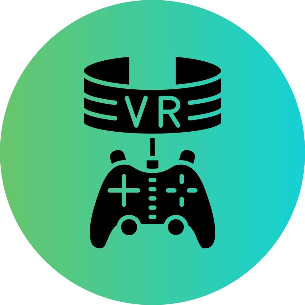 Vr Game Vector Icon Design