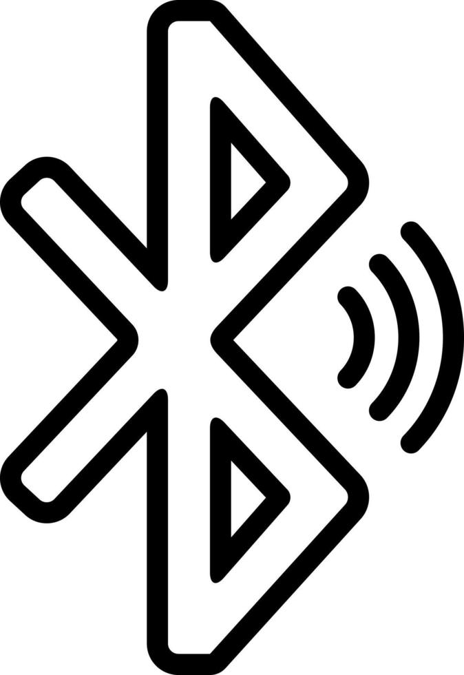 line icon for bluetooth vector