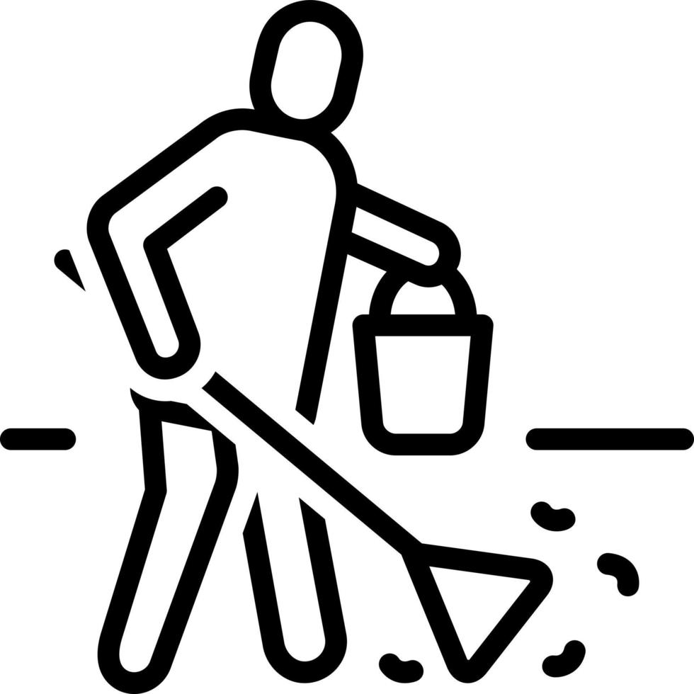 line icon for cleaner vector