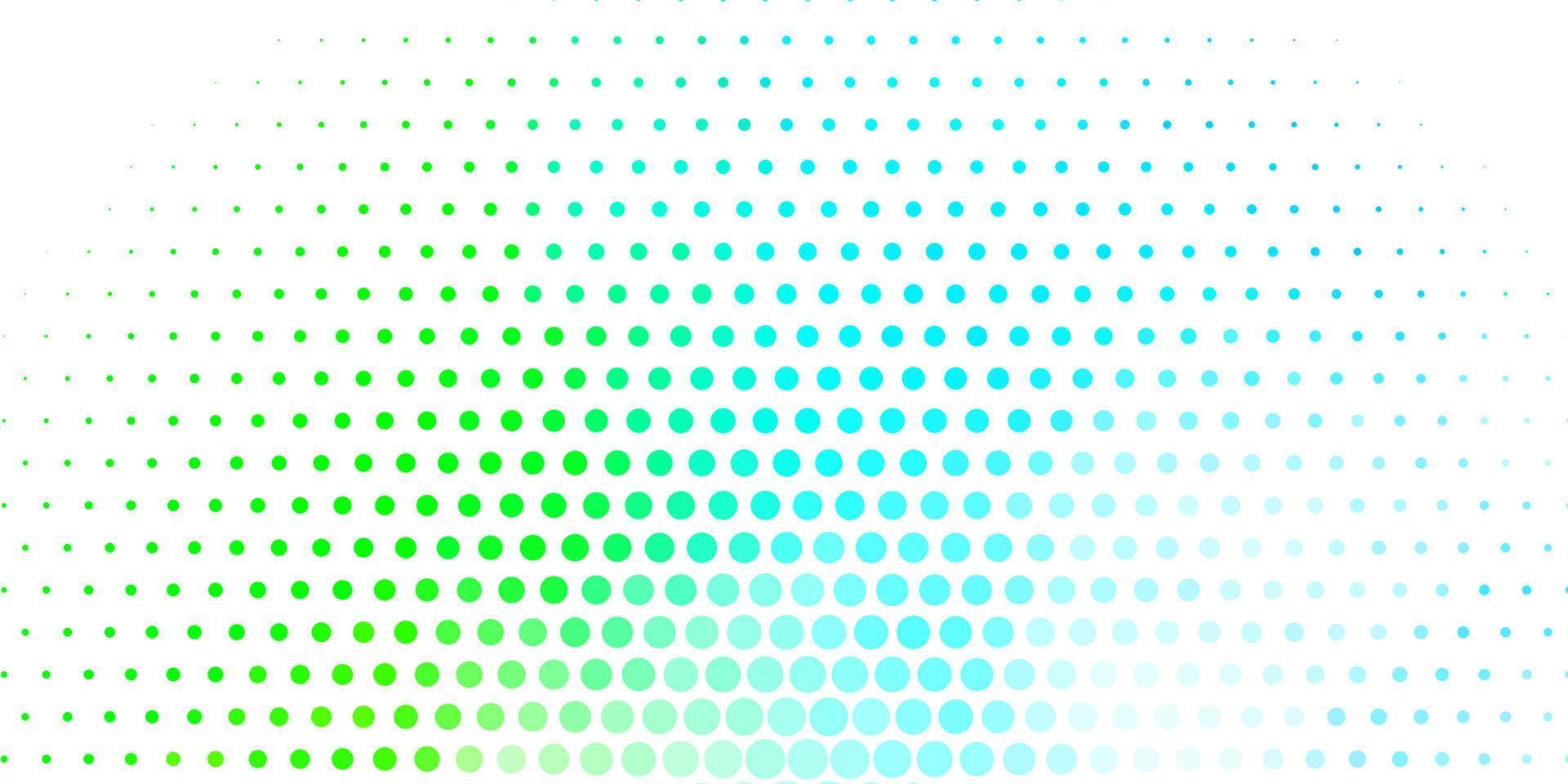 Fondo de vector azul claro, verde con círculos.