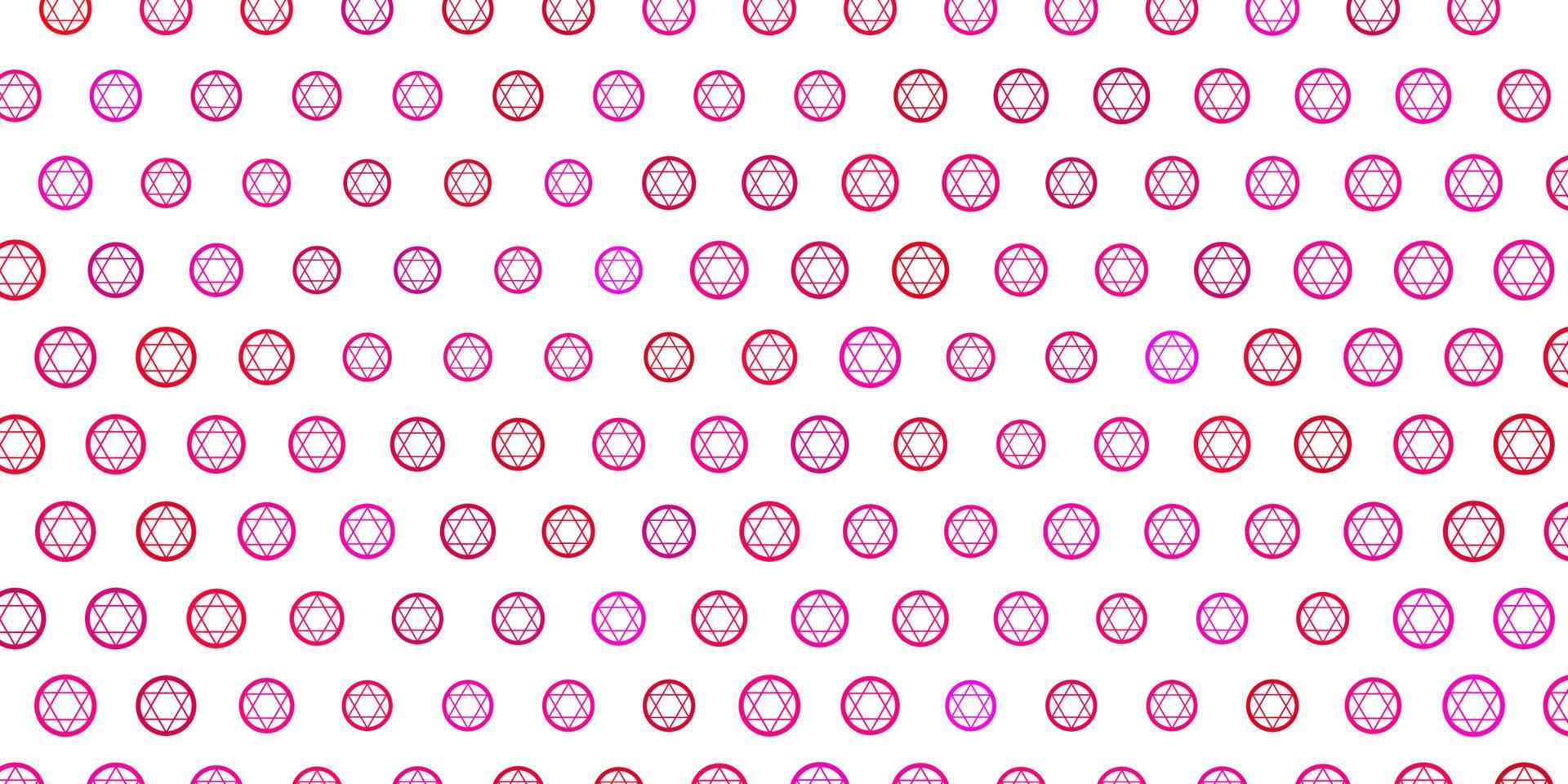 Light Pink vector pattern with magic elements.