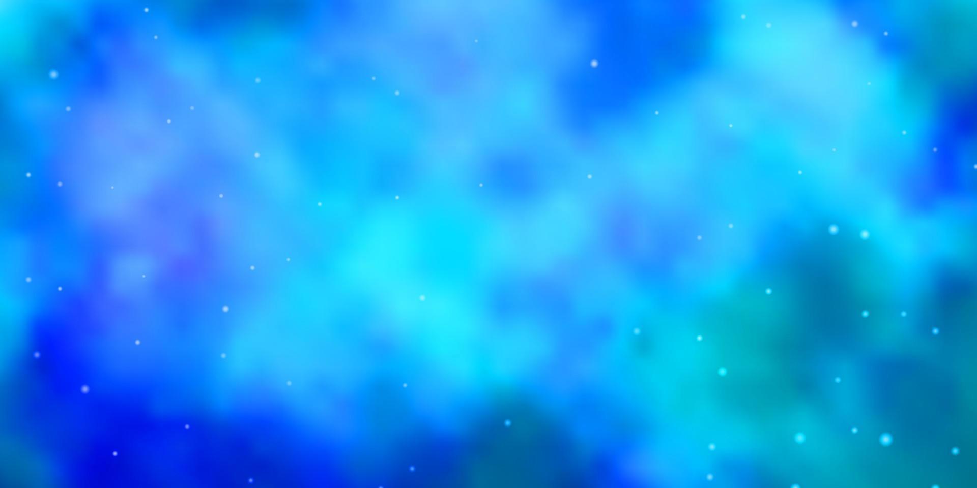 Light BLUE vector background with colorful stars.