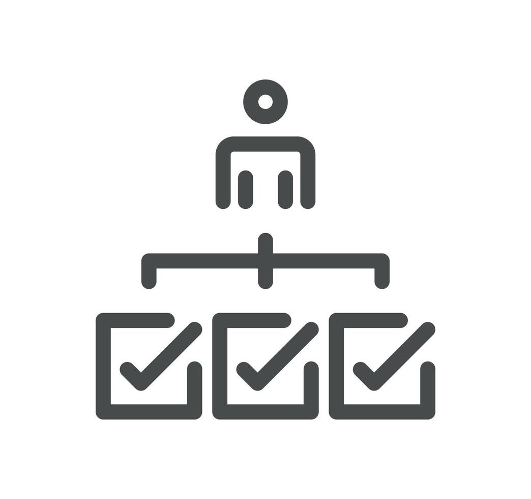 Human resources related icon outline and linear vector. vector