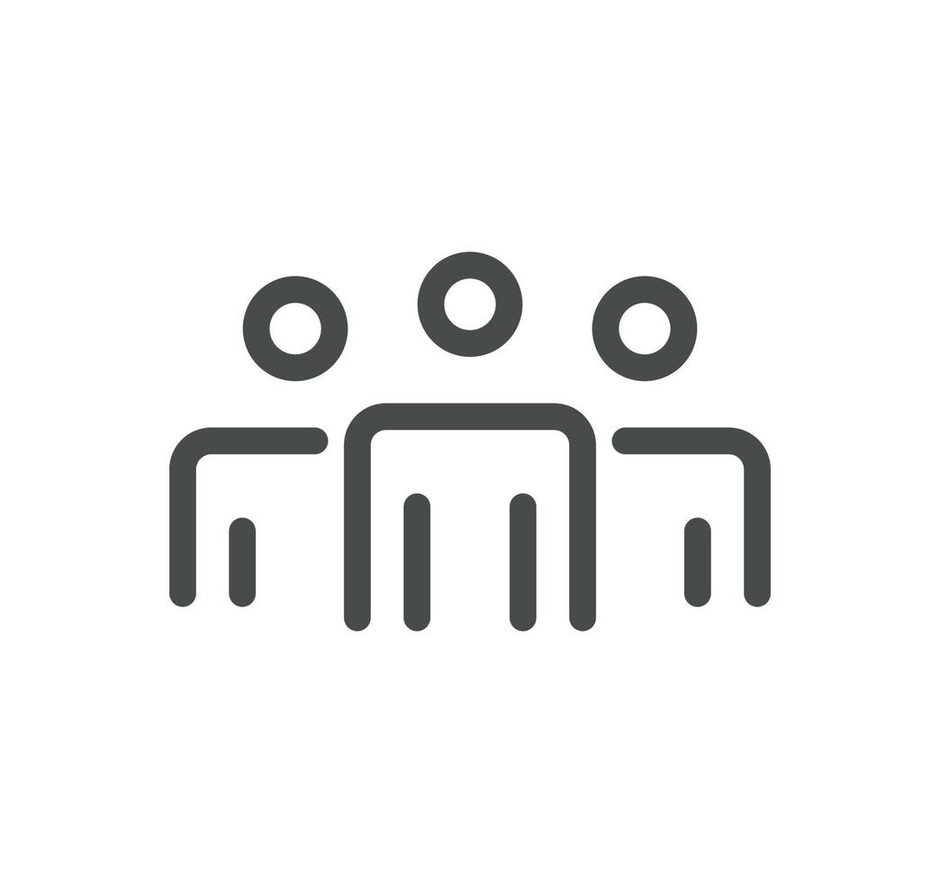 Human resources related icon outline and linear vector. vector