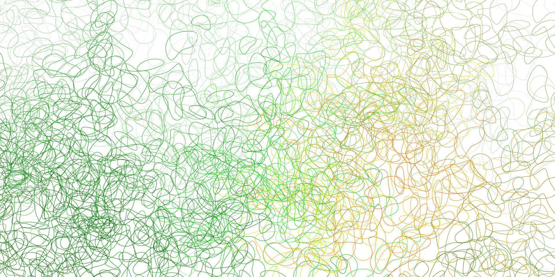 plantilla de vector verde claro, rojo con formas abstractas.