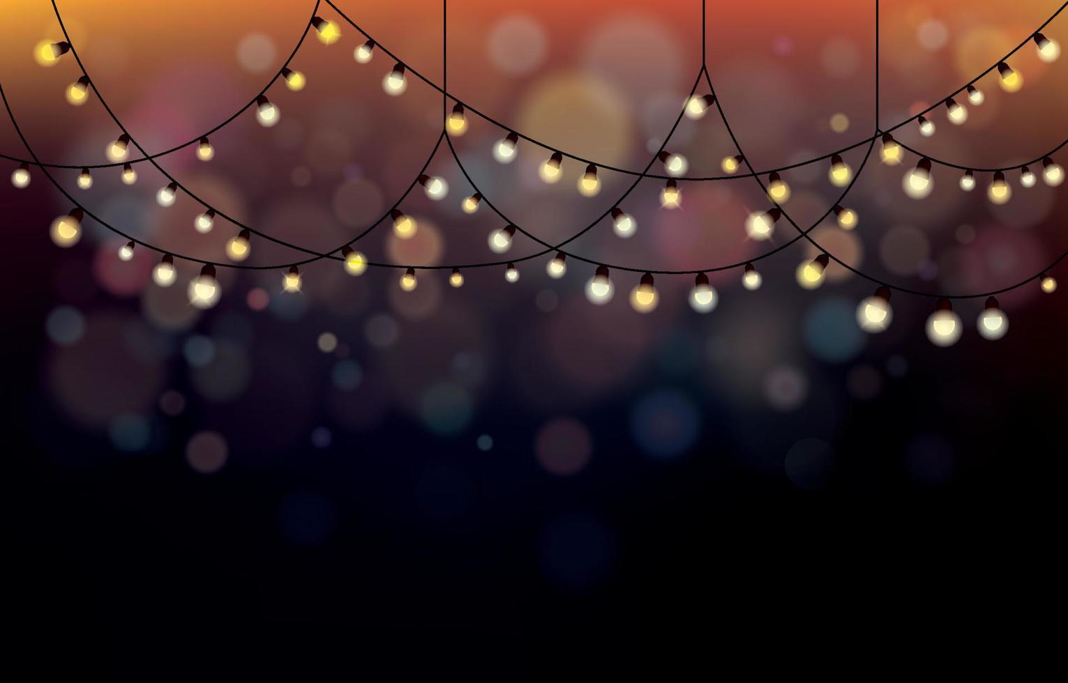 Fairy Light Background Concept vector