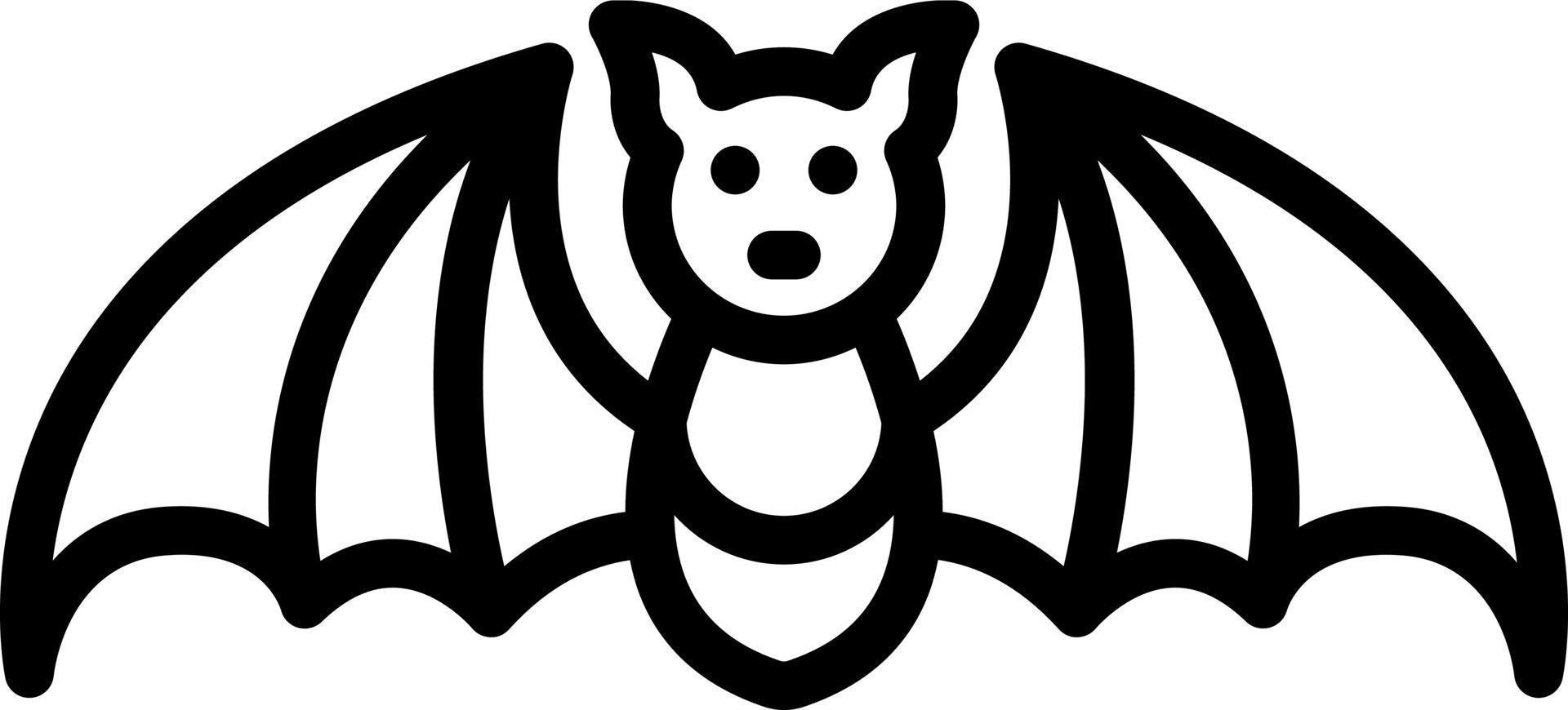line icon for bat vector