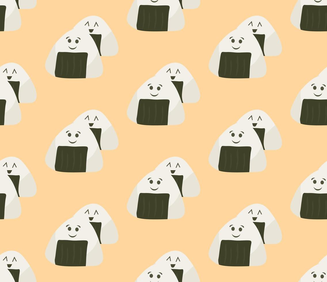 Onigiri pattern vector illustration