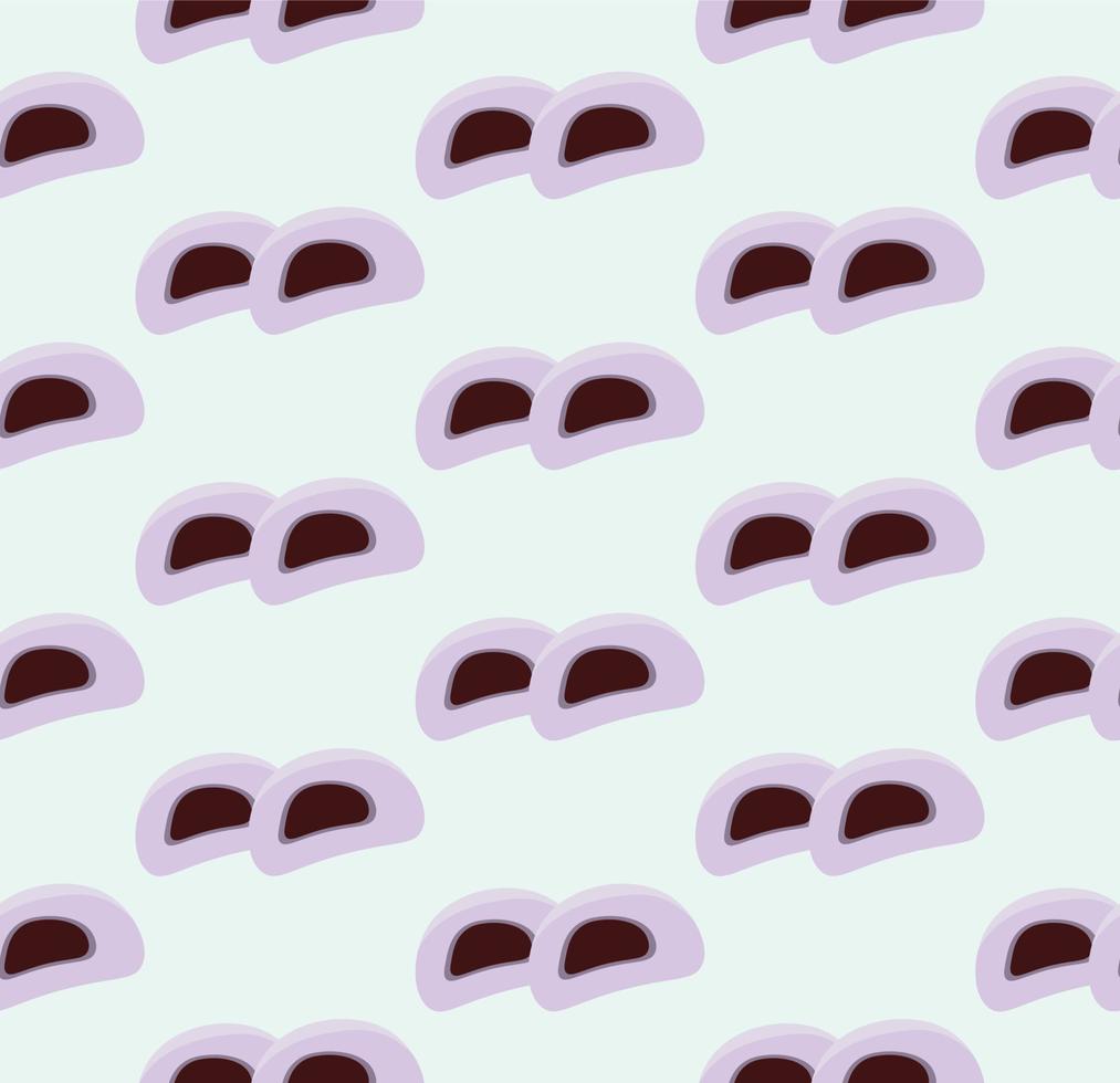 Daifuku dessert pattern vector