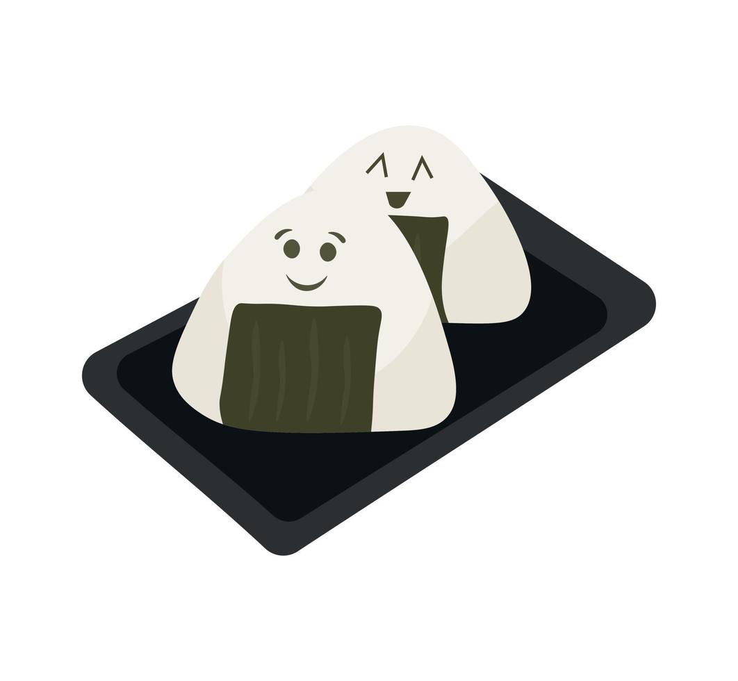 Onigiri vector illustration