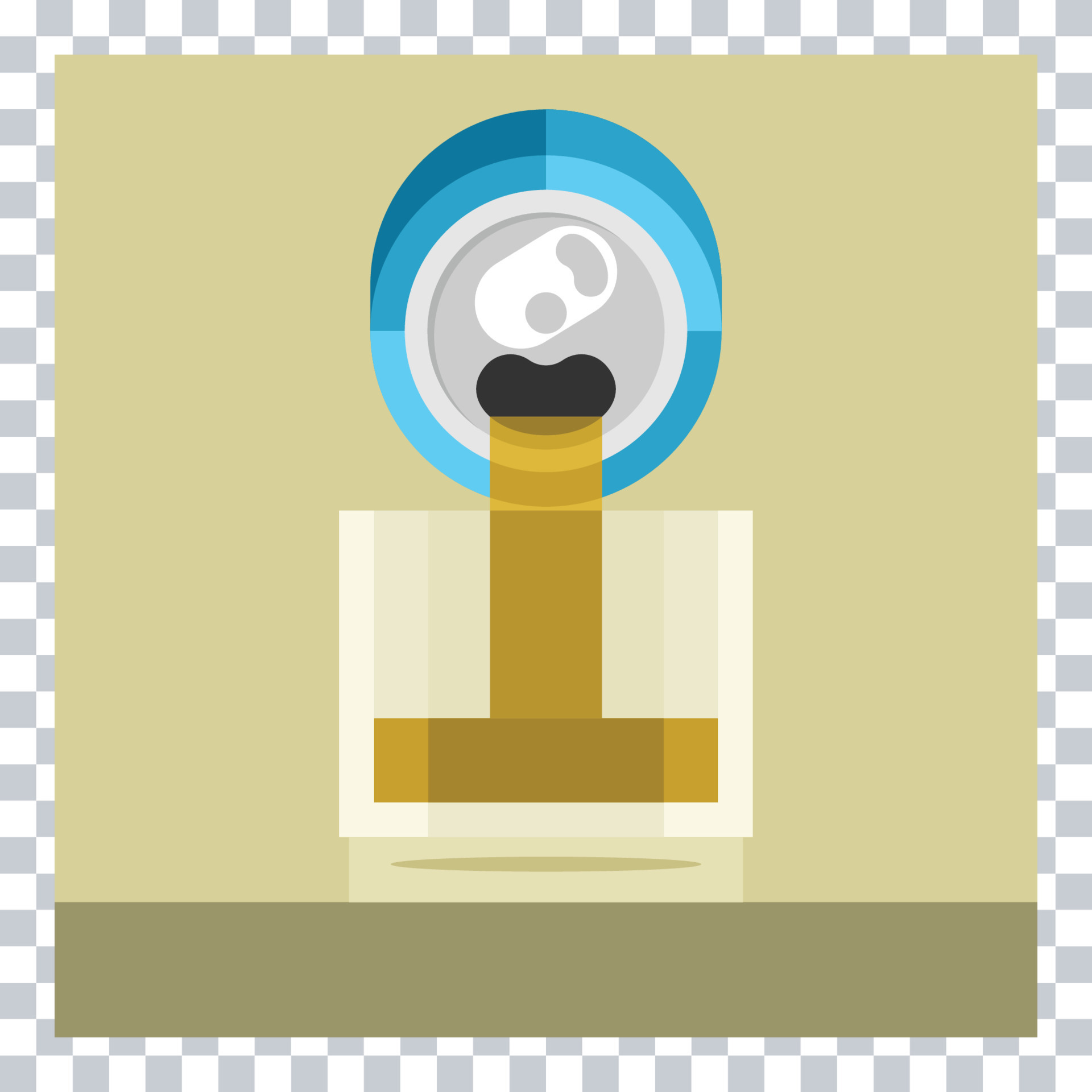 Vector image of liquid spilling out of a can 23051142 Vector Art at
