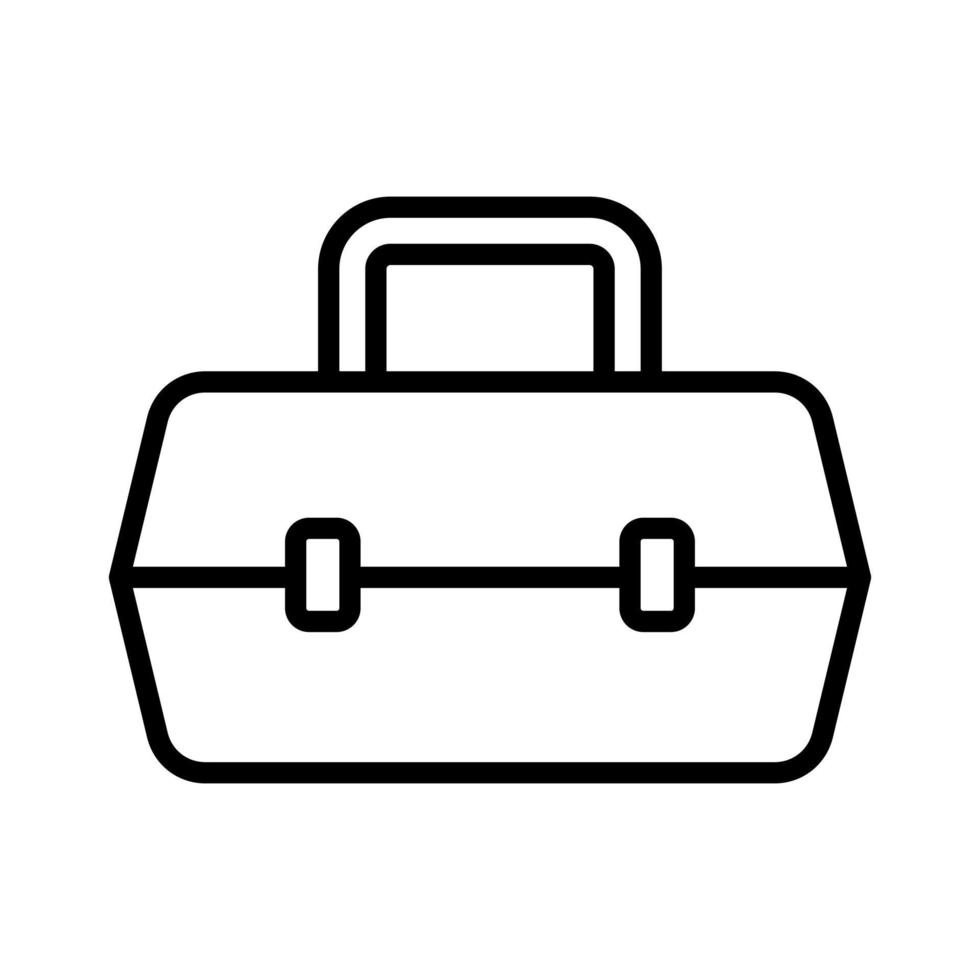 toolbox storage carpentry outline icon vector illustration