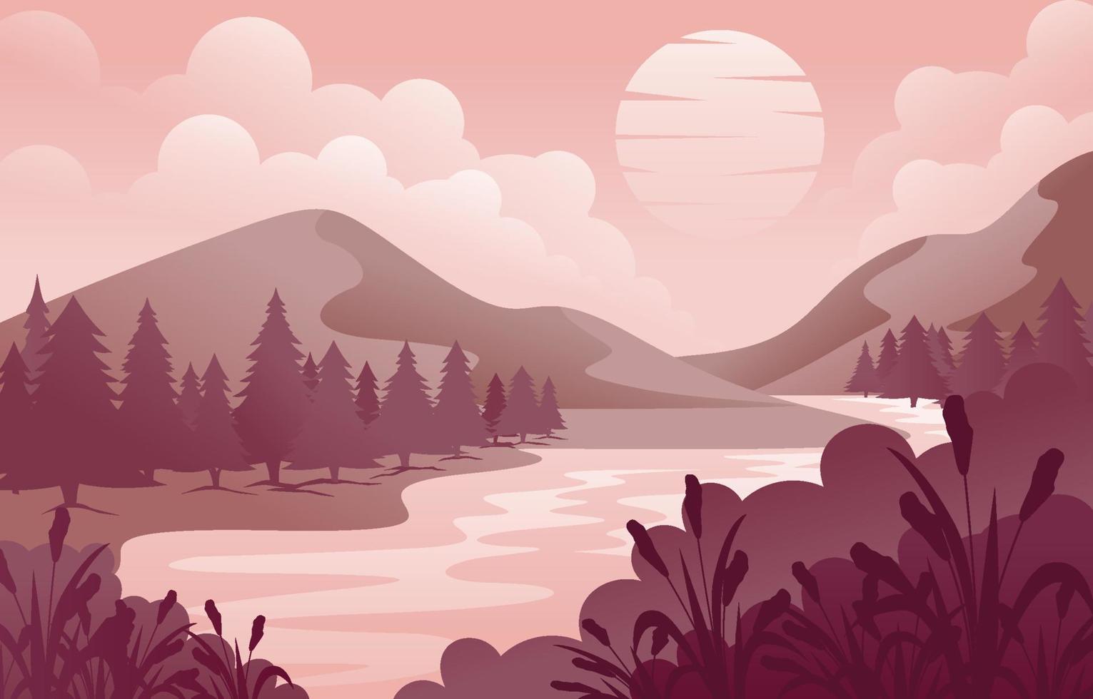 Monochromatic Landscape Vector Art, Icons, and Graphics for Free Download