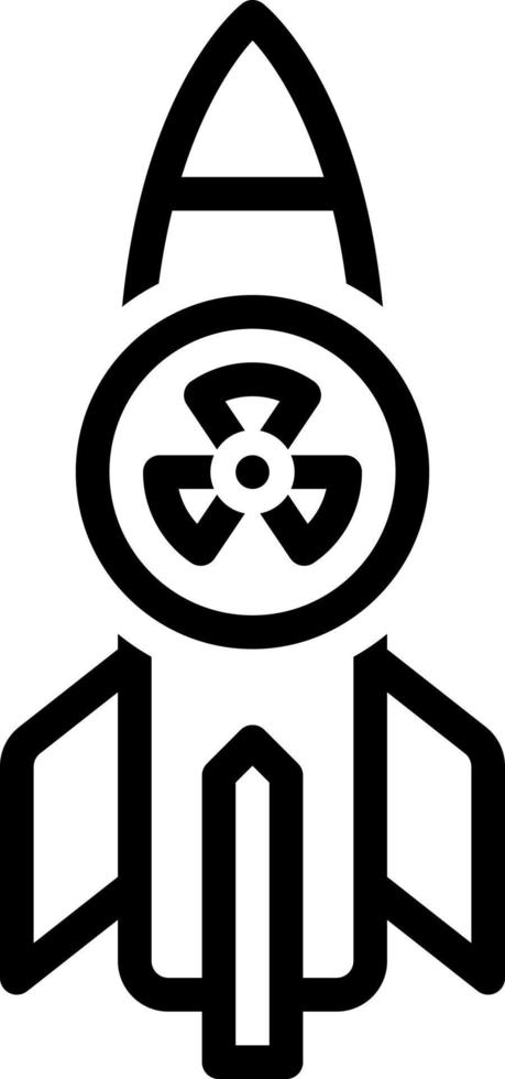 line icon for nuke vector
