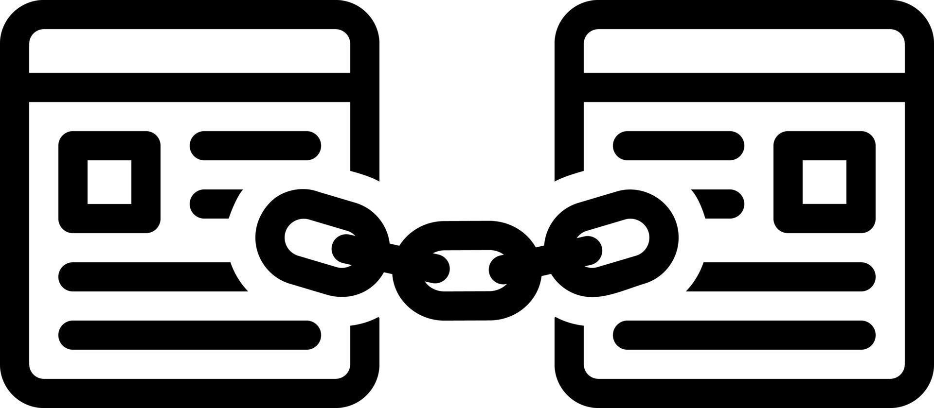 line icon for link vector