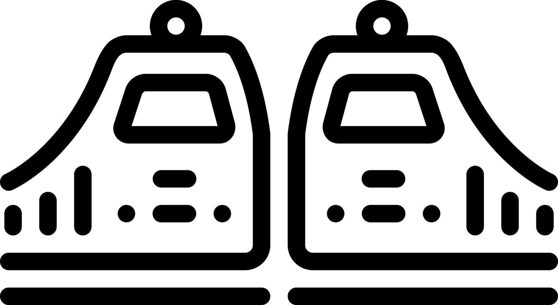 line icon for trains vector