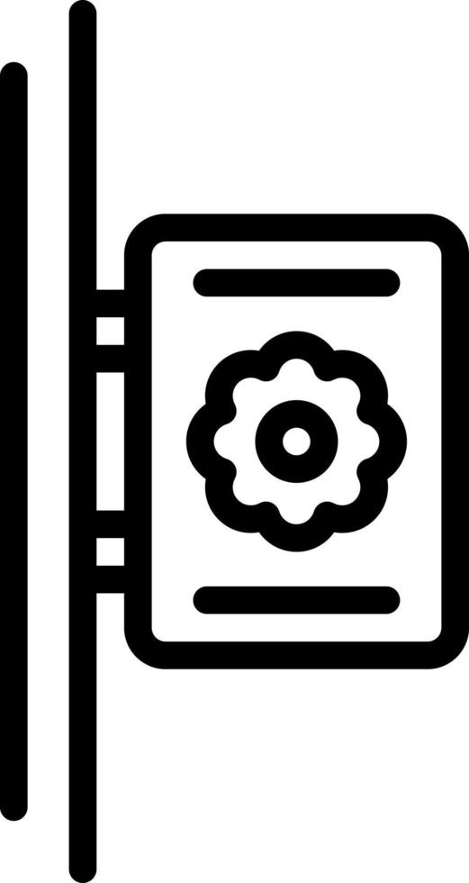 line icon for mounted vector