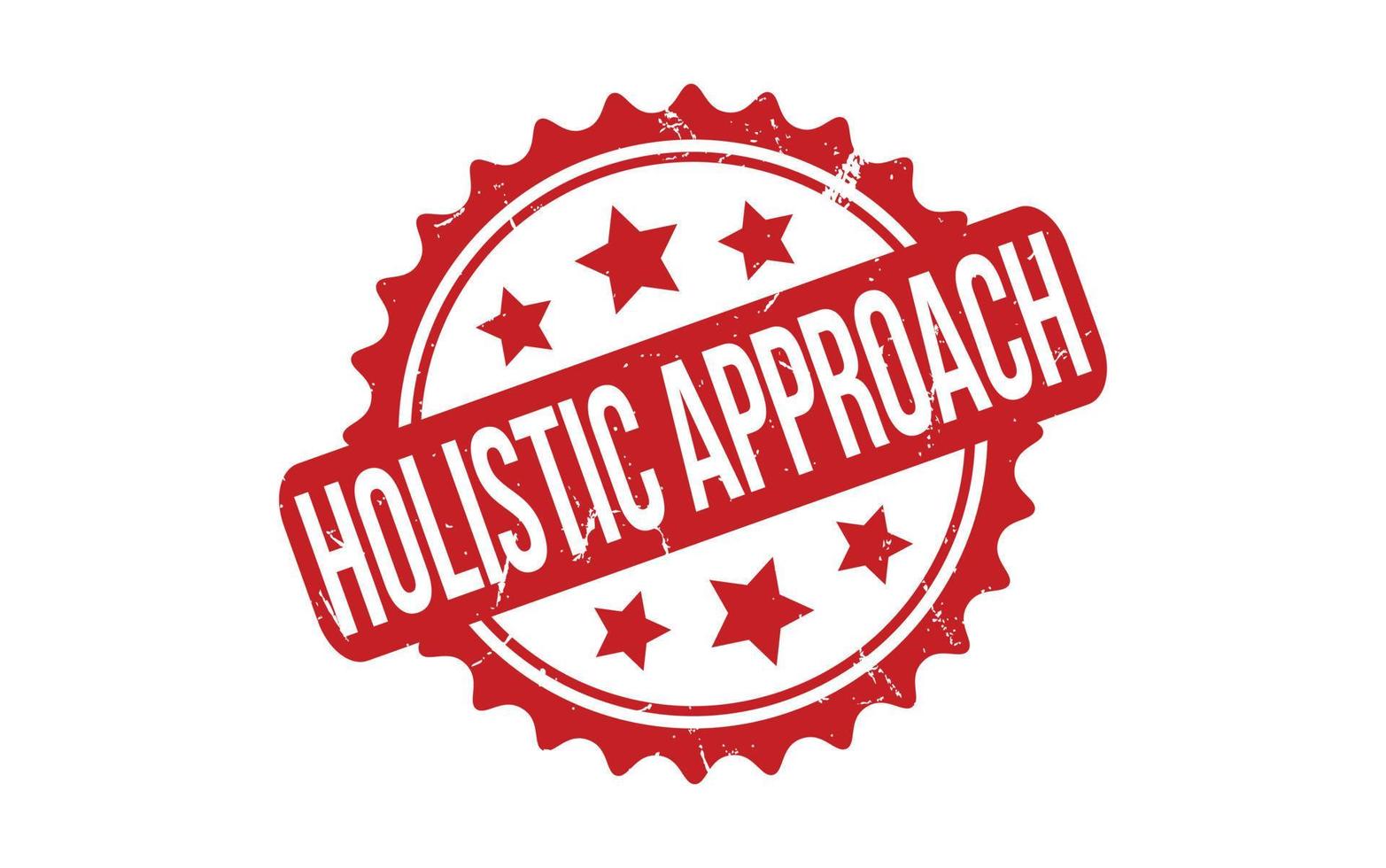 Holistic Approach Rubber Stamp Seal Vector