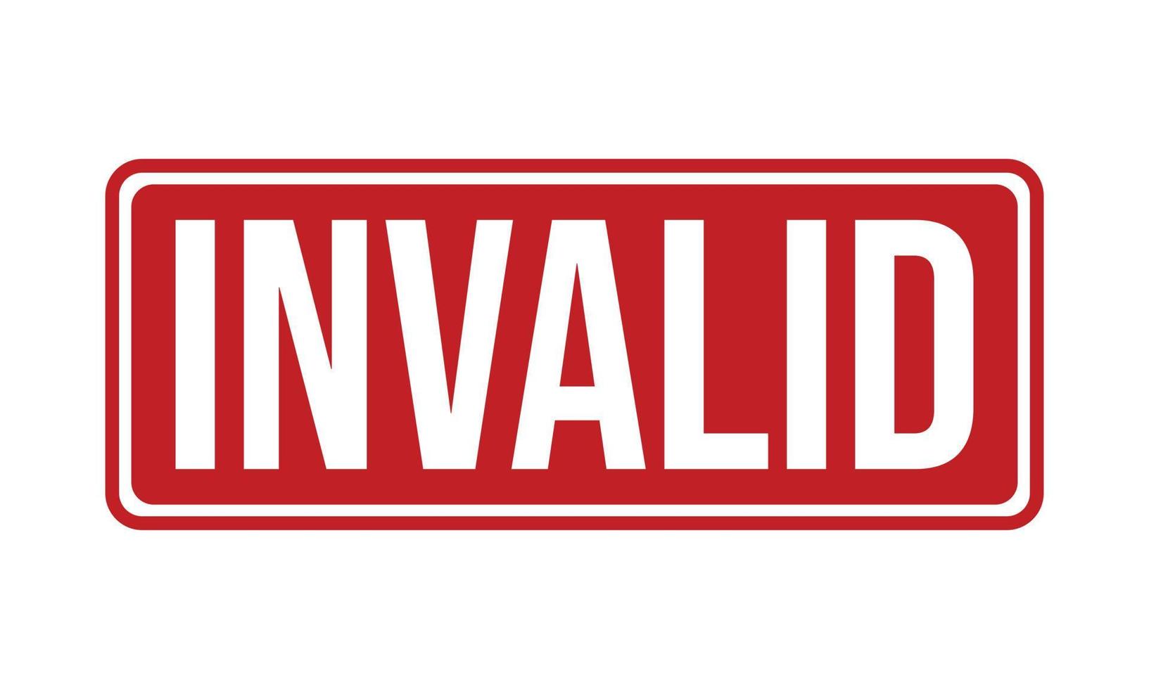 inválido caucho sello sello vector 23051679 Vector en Vecteezy