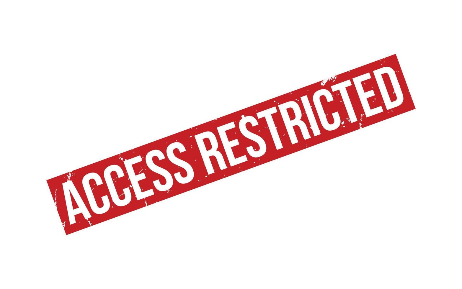 Access restricted Rubber Stamp Seal Vector