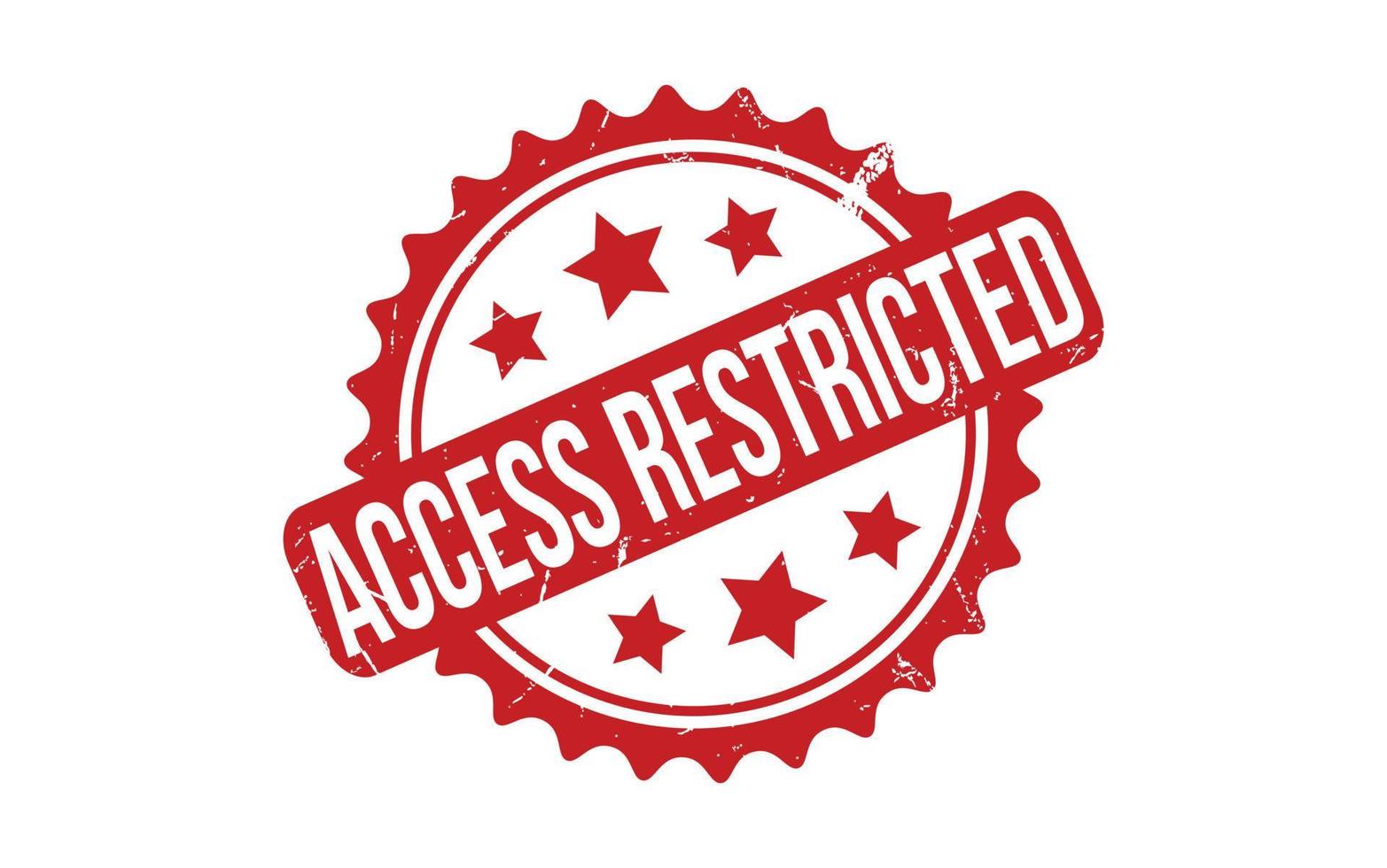 Access restricted Rubber Stamp Seal Vector