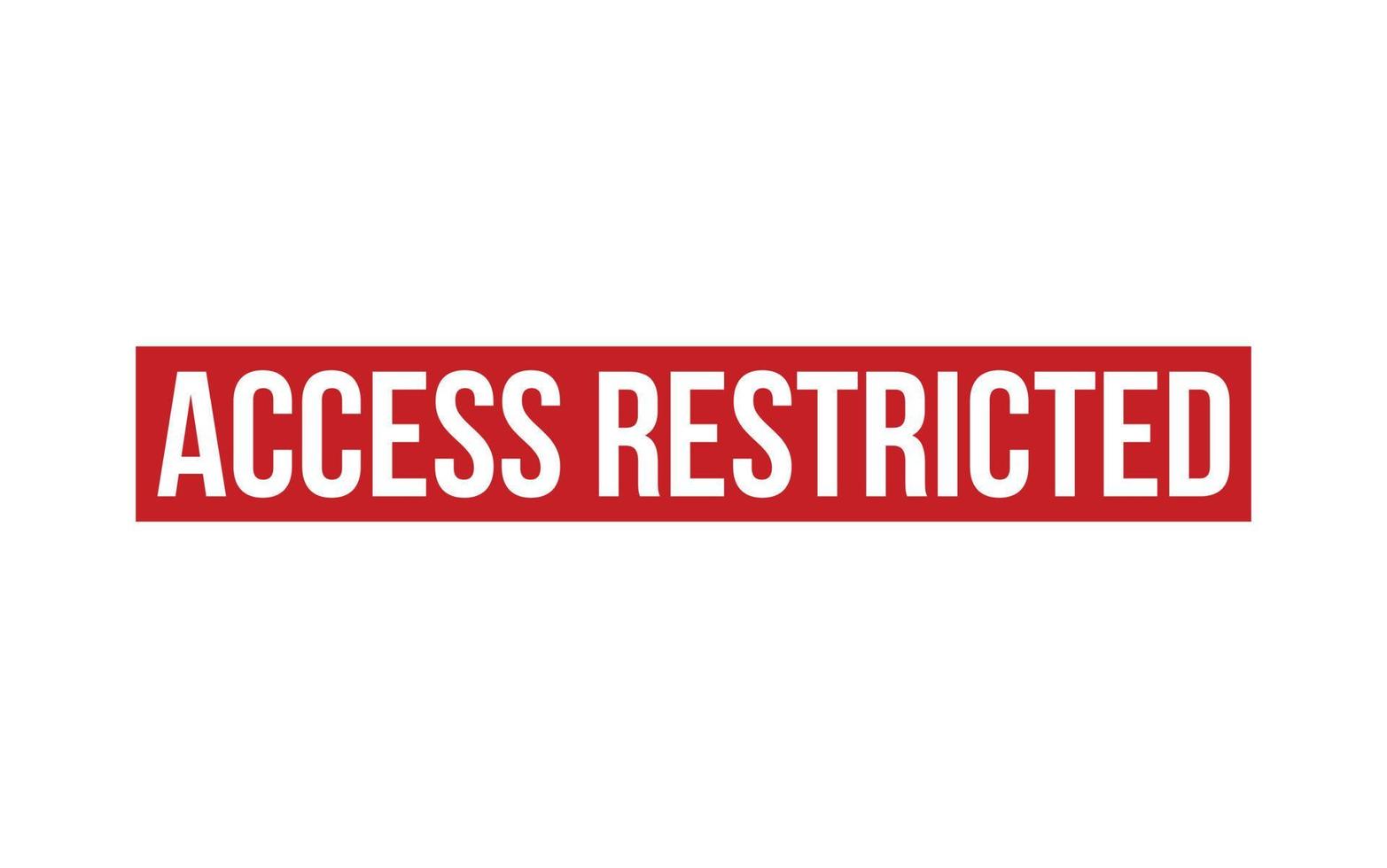 Access restricted Rubber Stamp Seal Vector