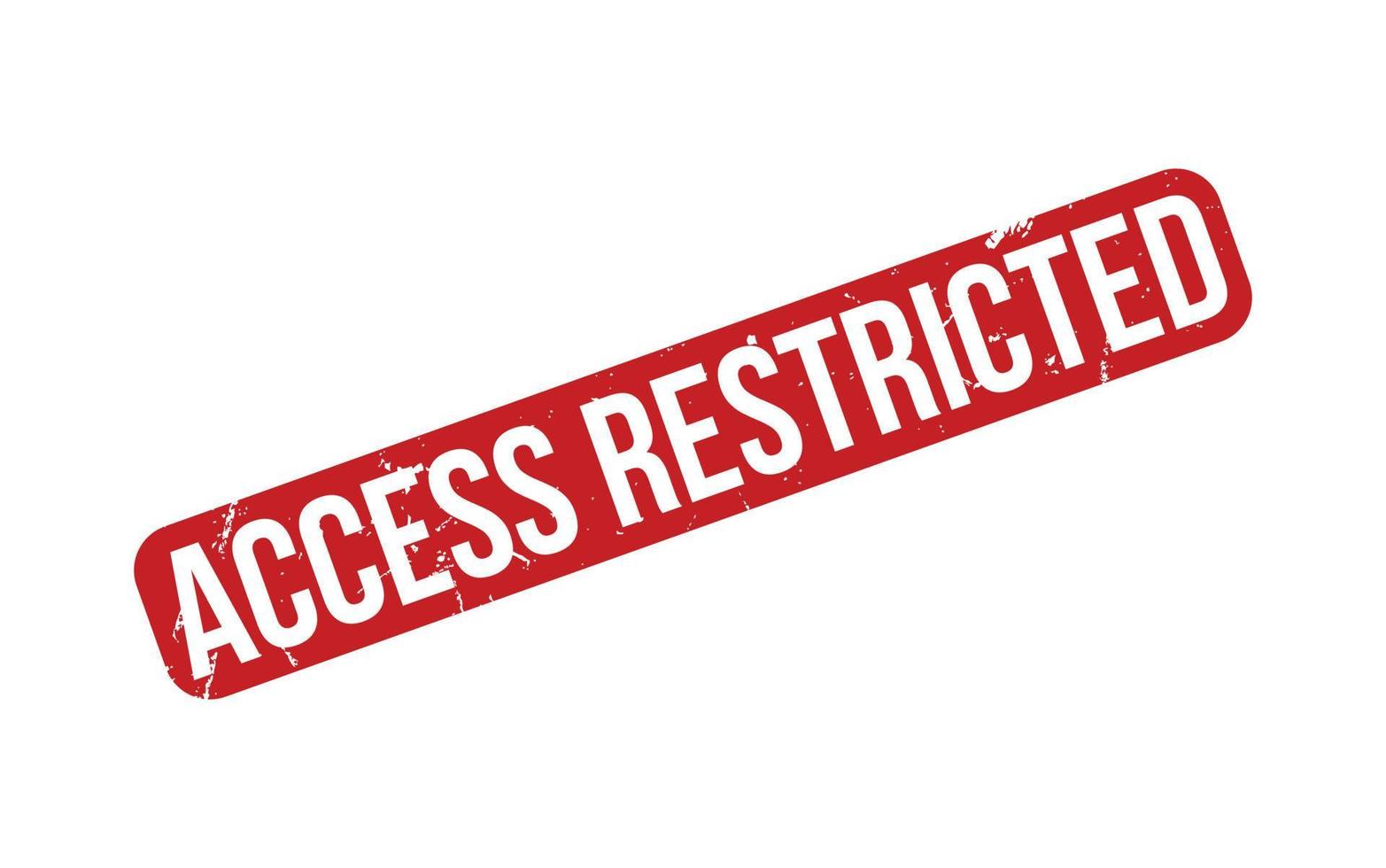 Access restricted Rubber Stamp Seal Vector