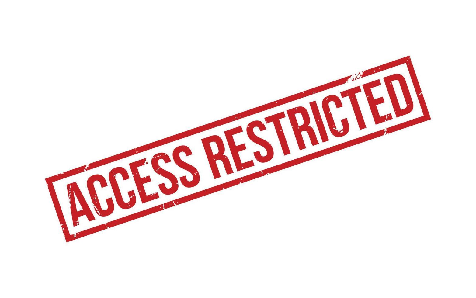 Access restricted Rubber Stamp Seal Vector
