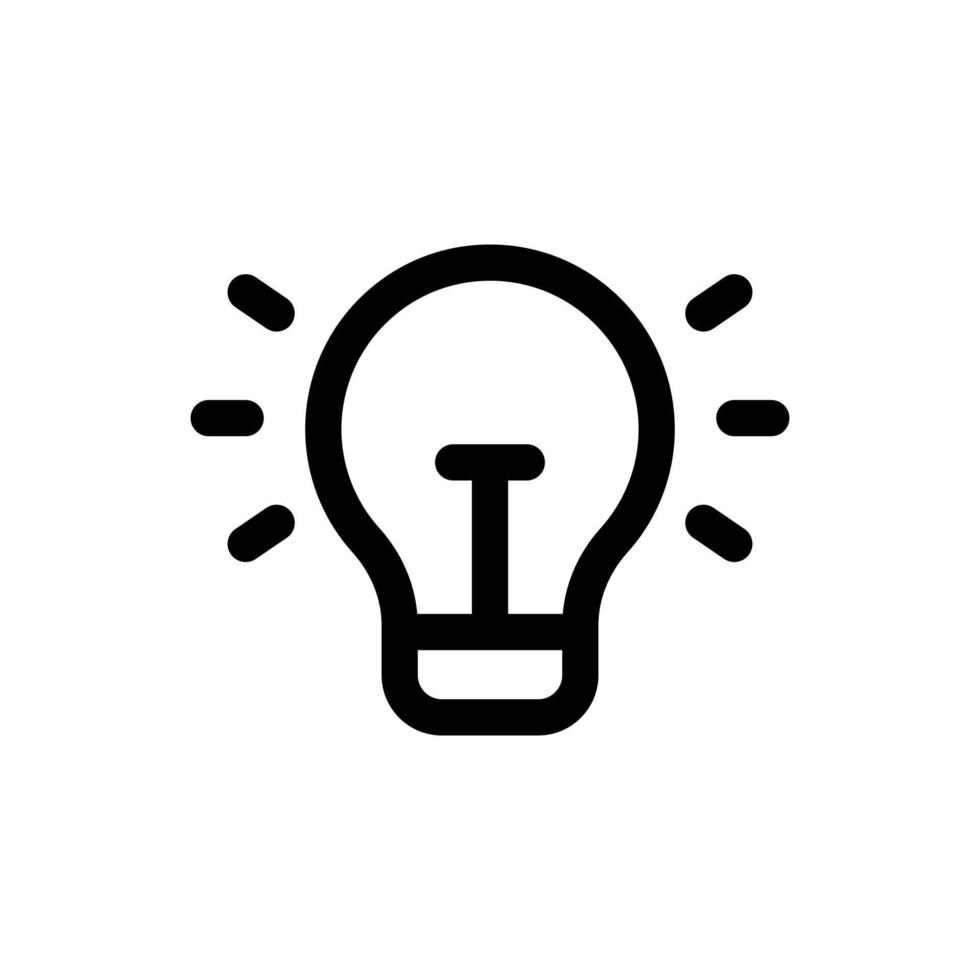 Simple Idea icon. The icon can be used for websites, print templates, presentation templates, illustrations, etc vector