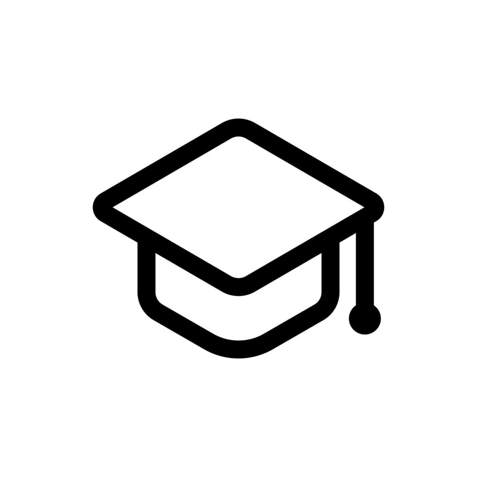 Simple Graduation icon. The icon can be used for websites, print templates, presentation templates, illustrations, etc vector