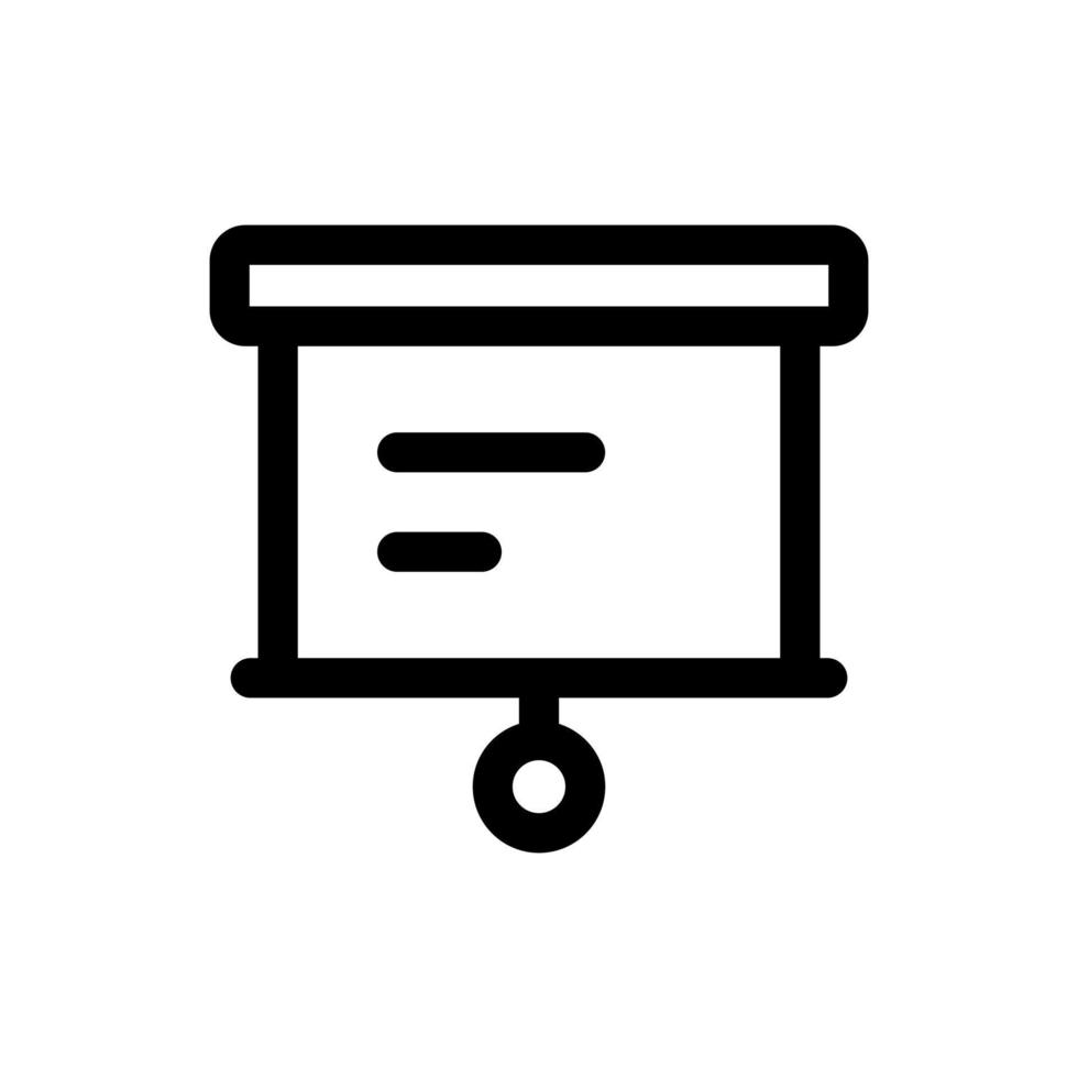 sencillo presentación icono. el icono lata ser usado para sitios web, impresión plantillas, presentación plantillas, ilustraciones, etc vector