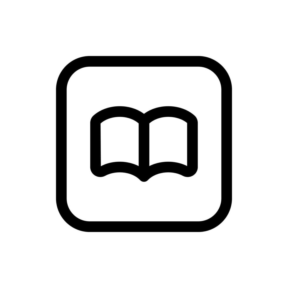 Simple Book icon. The icon can be used for websites, print templates, presentation templates, illustrations, etc vector