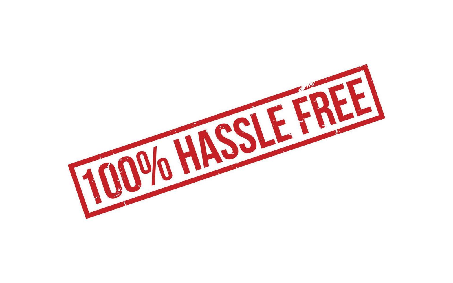 100 Percent Hassle Free Rubber Stamp Seal Vector