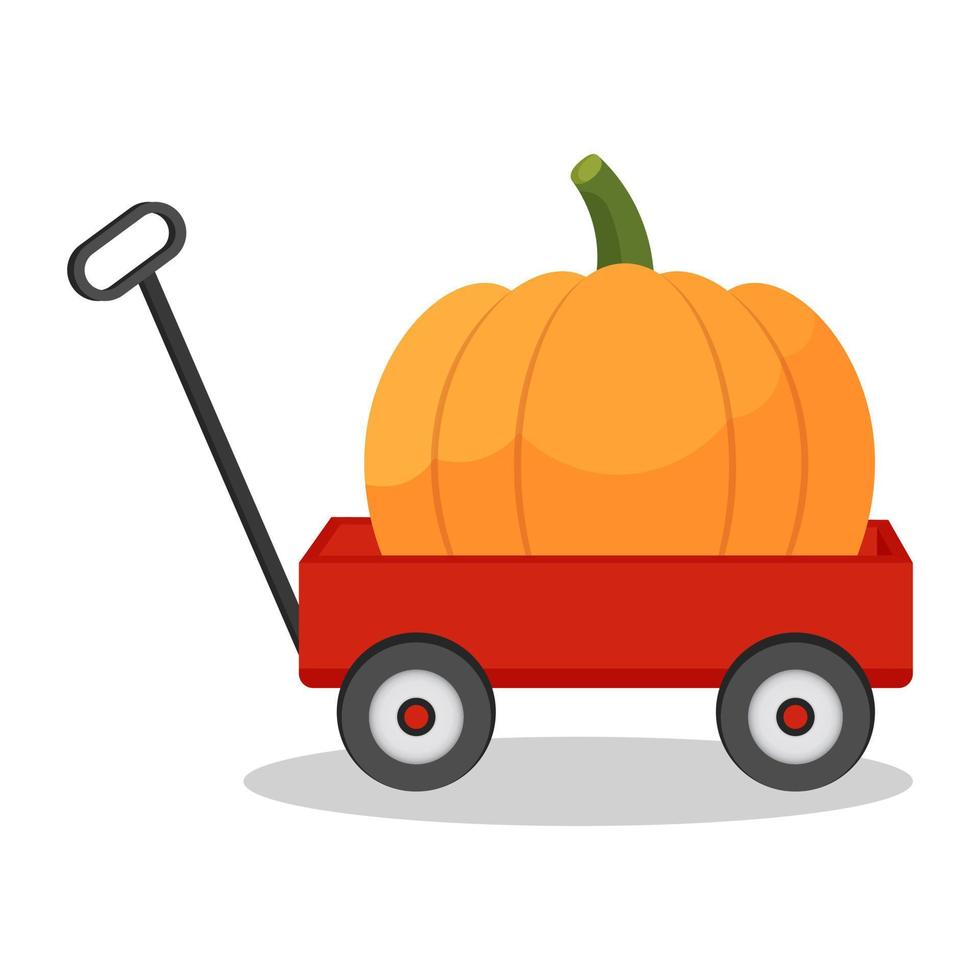 Big pumpkin, vector illustration