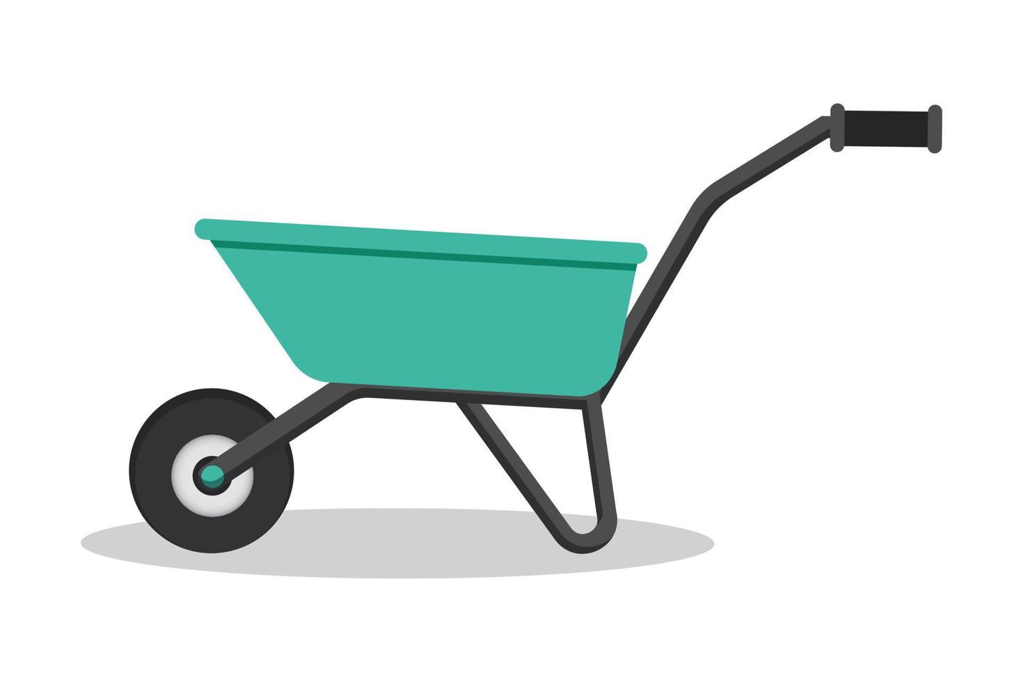 Trolley for vegetable garden, gardening. Vector illustration