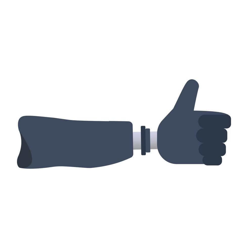 Hand prosthesis, vector illustration