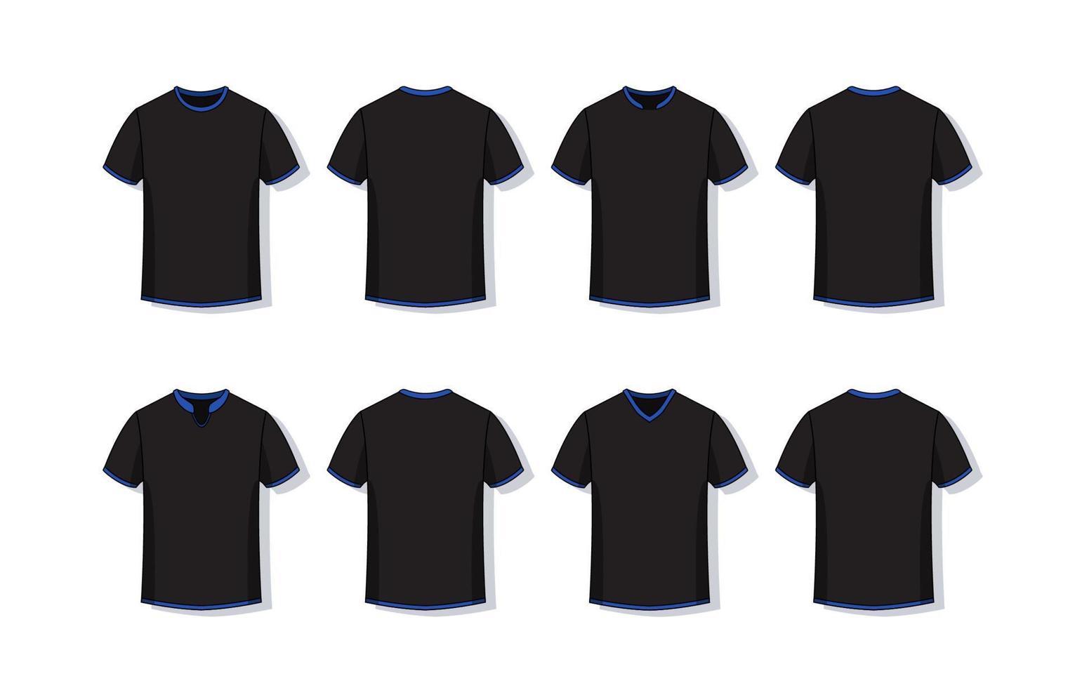 resumido negro camiseta Bosquejo vector