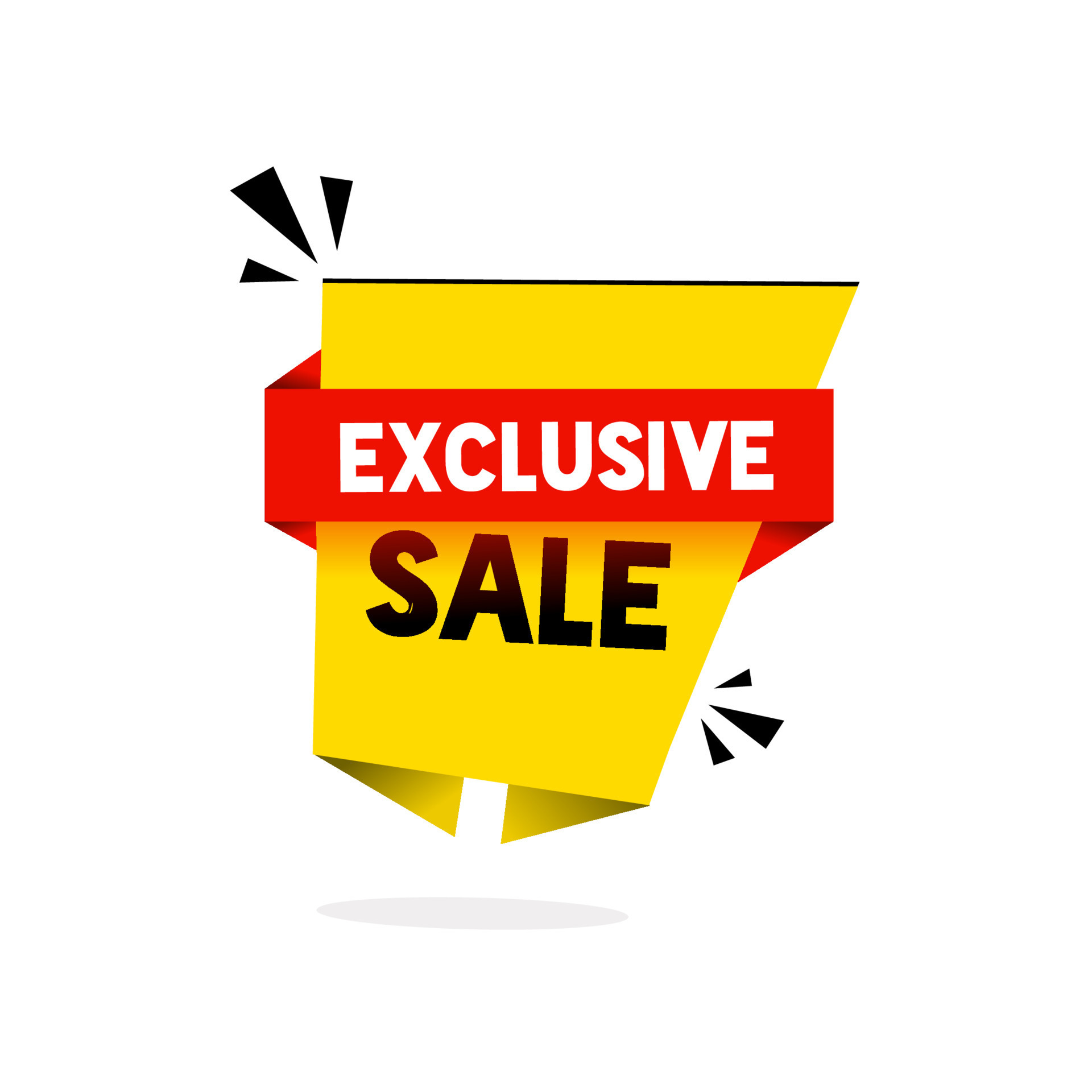 Exclusive sale banner template. Promotional design. Modern vector. 23053327 Vector Art at Vecteezy