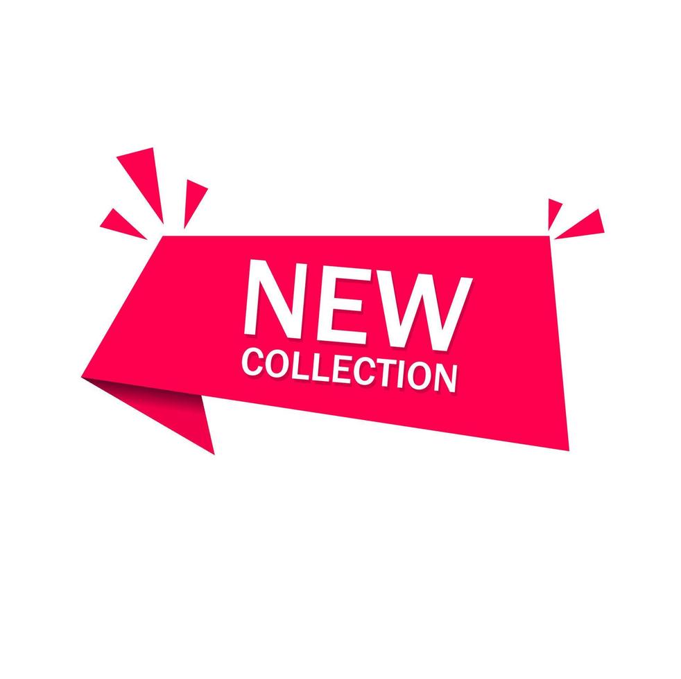 New collection banner design. New fashion arrival sign. Flat vector. vector