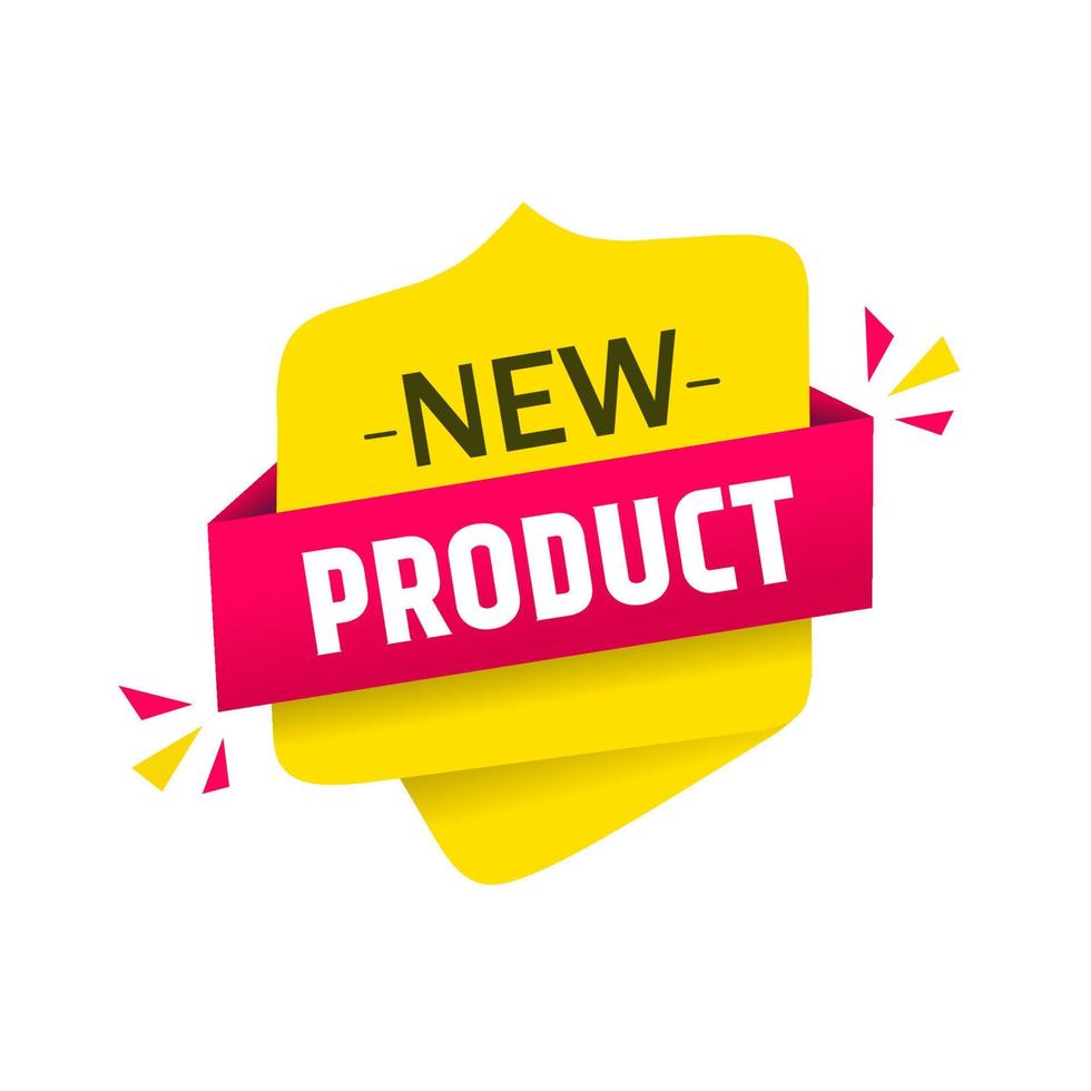 New product banner template. Modern style vector design.