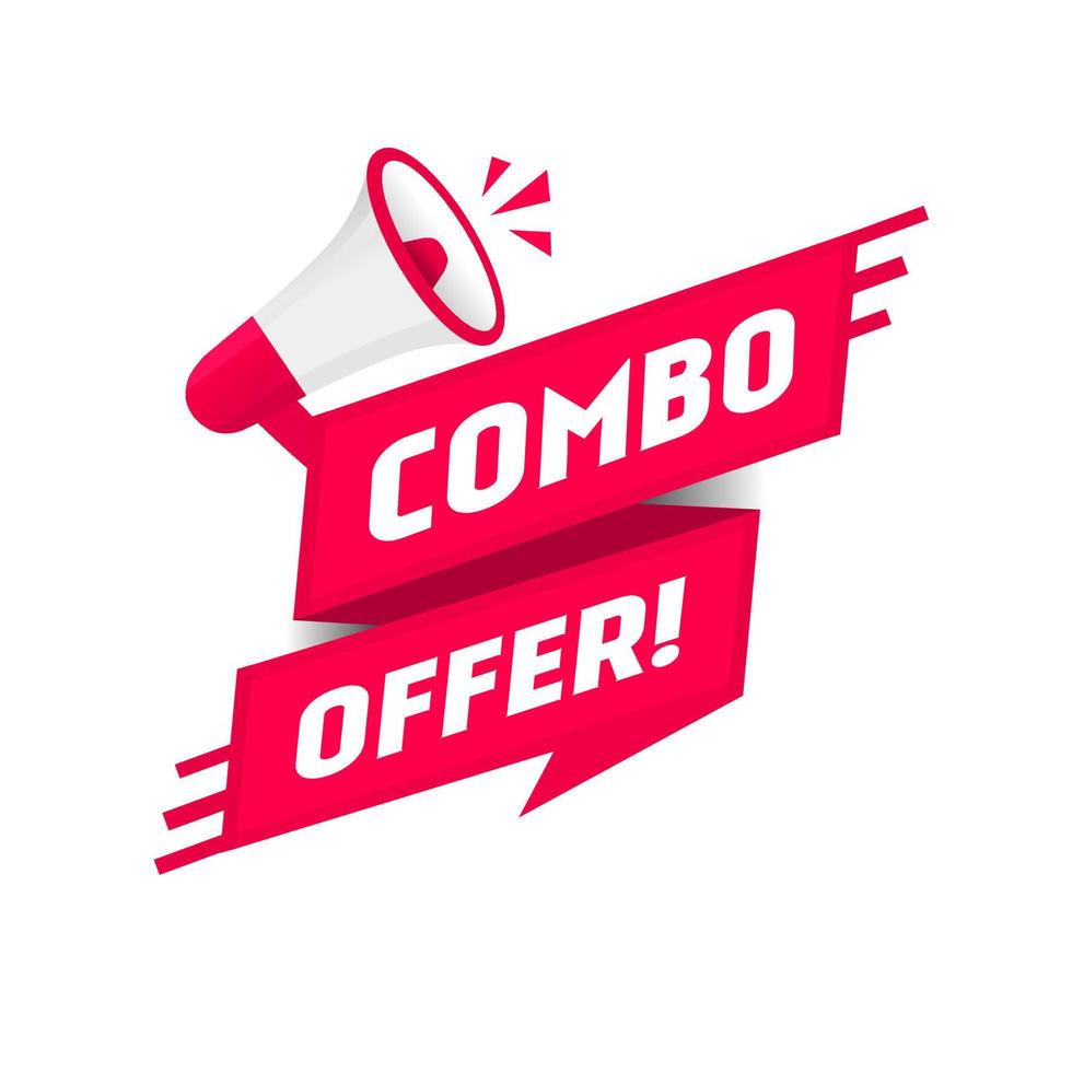 Combo offer - banner. Modern vector marketing and advertising design.